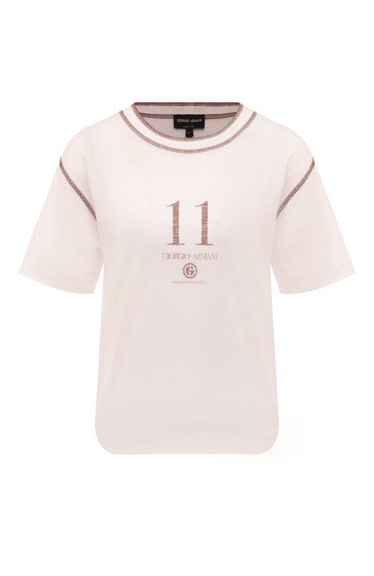 Хлопковая футболка Giorgio Armani 6RAM82/AJCIZ фото 1
