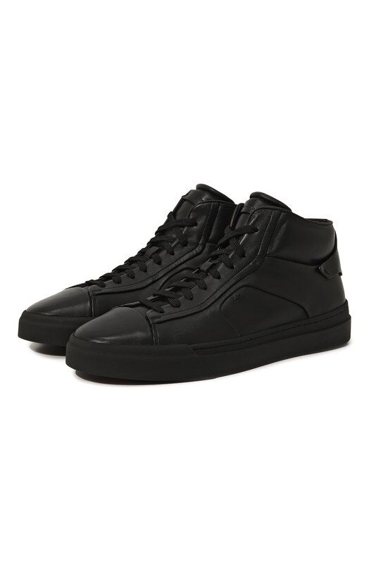 Кожаные кеды Gloria Santoni MBGT21555NE0RTT5 фото 1
