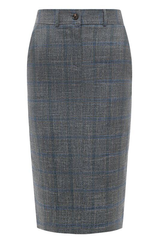 Юбка из шерсти и вискозы Kiton D50209K0511C фото 1