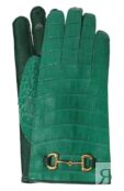 Перчатки из кожи аллигатора Gucci 678923 3SAA7 фото 1