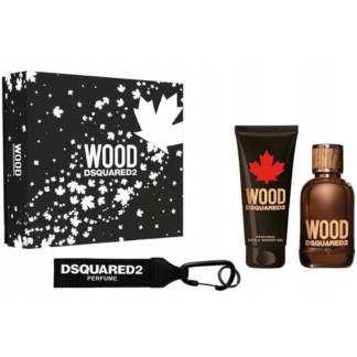 Парфюмерный набор Dsquared2 Wood для мужчин, туалетная вода 100 мл + Гель д