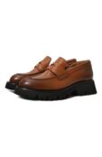 Кожаные пенни-лоферы Santoni WUFR70735G0MALGAM48 фото 1