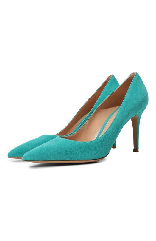 Замшевые туфли Gianvito 85 Gianvito Rossi G24580.85RIC.CAMHYDR фото 1