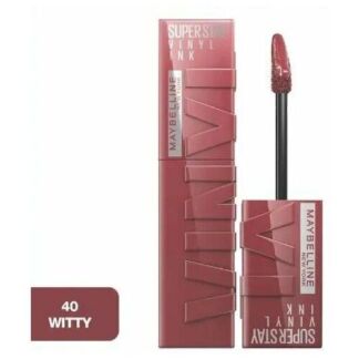 Maybelline New York Помада для губ Super Stay Vinyl Ink, 40 Witty, жидкая с