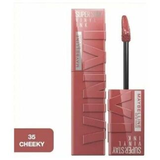Maybelline New York Помада для губ Super Stay Vinyl Ink, 35 Cheeky, жидкая