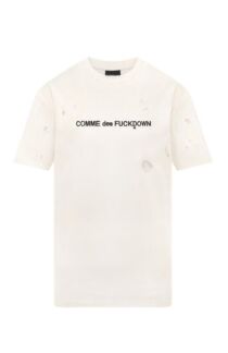 Хлопковая футболка Comme des Fuckdown