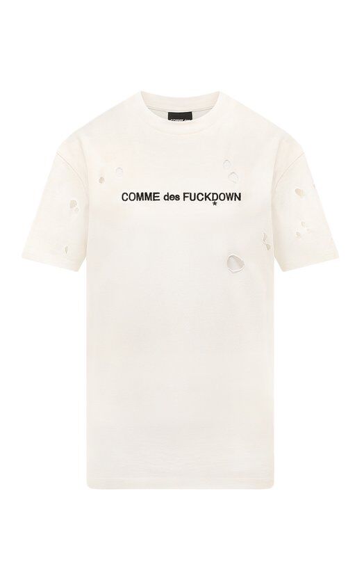 Хлопковая футболка Comme des Fuckdown CDFD3163 фото 1
