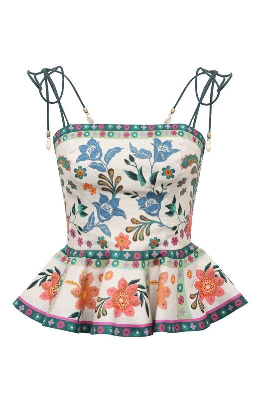 Льняной топ Zimmermann 7939TSS233 фото 1