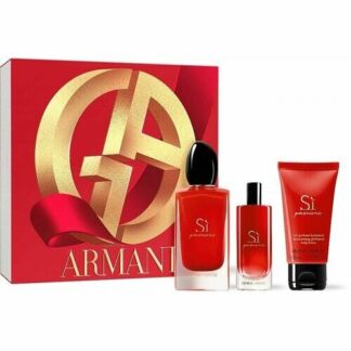 Armani si passione набор: парфюмерная вода жен. 100ml+15ml и лосьон д/тела