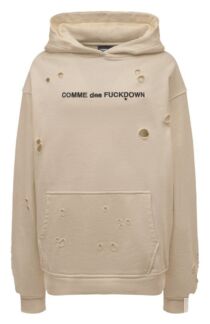Хлопковое худи Comme des Fuckdown
