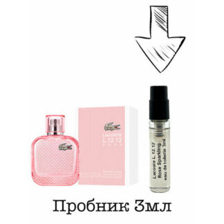 Пробник Туалетная вода Женская Lacoste L.12.12 Rose Sparkling (edt) 3мл LAC