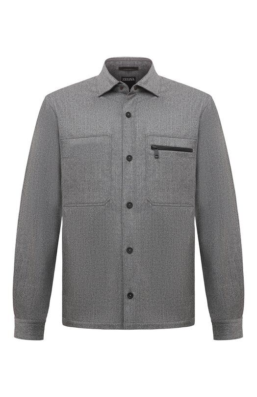Шерстяная куртка-рубашка Zegna UCV01A6/S0TM2 фото 1