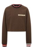 Хлопковый свитшот Balmain BF2J0007/BC56 фото 1