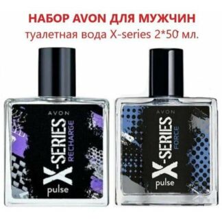 Набор Avon для мужчин туалетная вода x series recharge 50 мл+ X-Series Puls