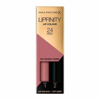 MAX FACTOR Помада для губ Lipfinity жидкая стойкая 2в1, 001 Pearly nude, 4