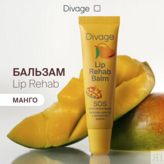 Divage Бальзам для губ Lip Rehab Balm с ароматом манго
