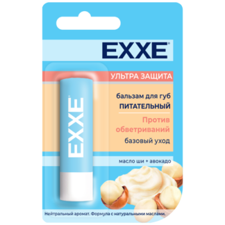EXXE Бальзам для губ питательный Ультра защита, прозрачный EXXE
