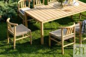 Обеденный стол из тика BUNGALOW 194 см Joygarden фото 4