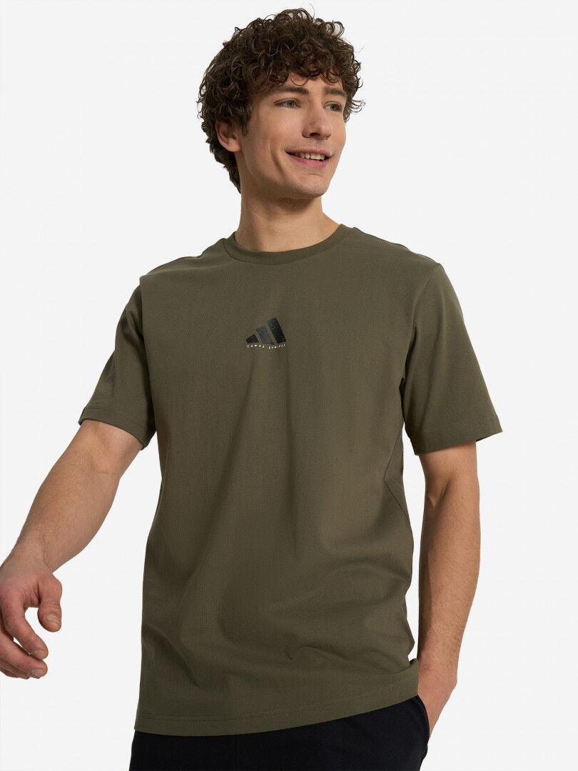 Футболка мужская adidas, Зеленый JN6952A01-. фото 1