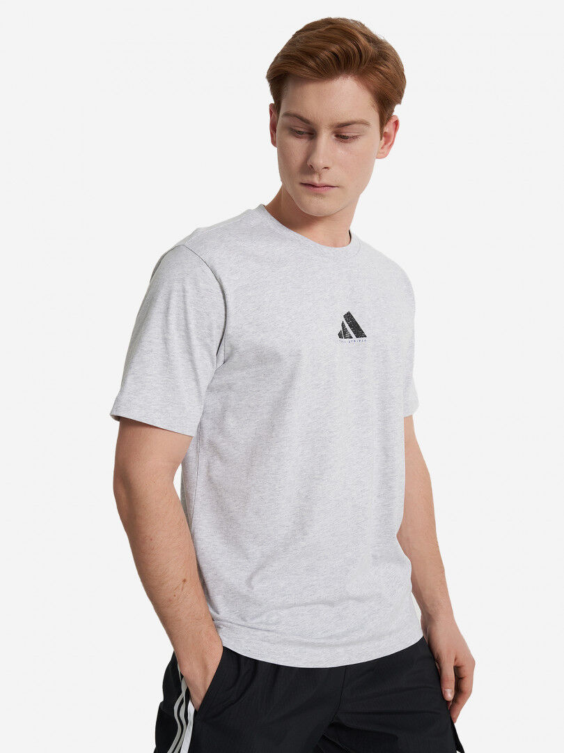 Футболка мужская adidas, Серый JN6953A01-. фото 1
