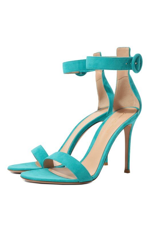 Кожаные босоножки Portofino 105 Gianvito Rossi G61096.15RIC.CAMHYDR фото 1