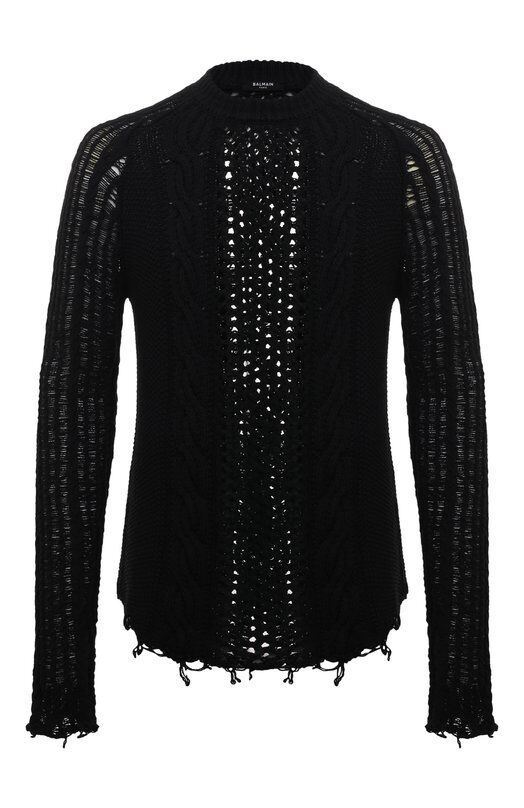 Хлопковый свитер Balmain AH0KD000KE36 фото 1