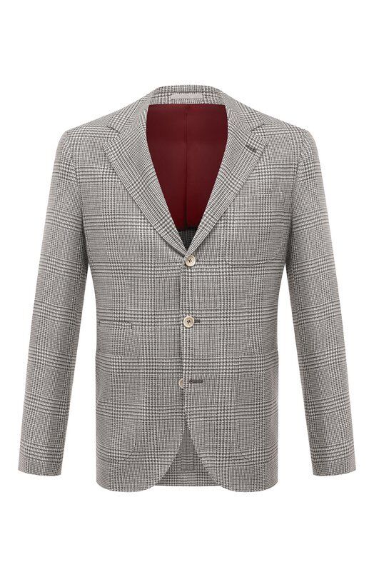 Пиджак из шерсти и шелка Brunello Cucinelli MY4317BND фото 1