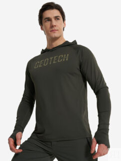 Лонгслив мужской Geotech, Зеленый
