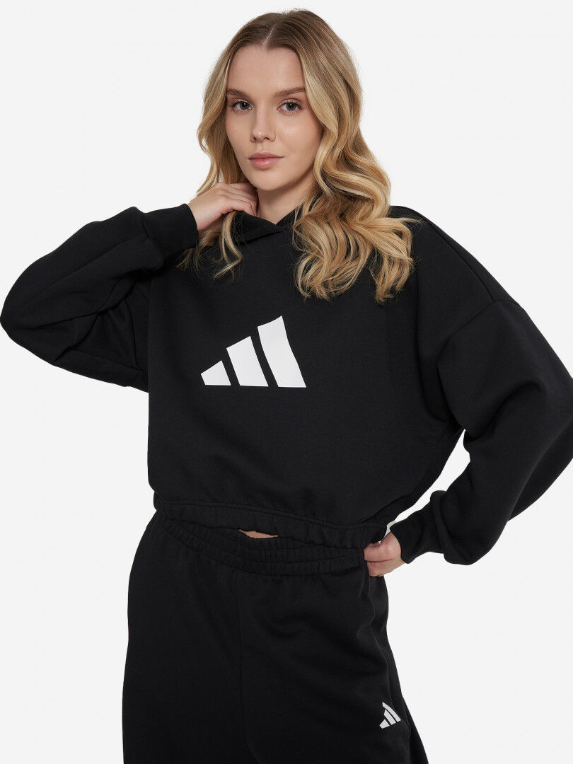 Худи женская adidas, Черный JE0136A01-. фото 1