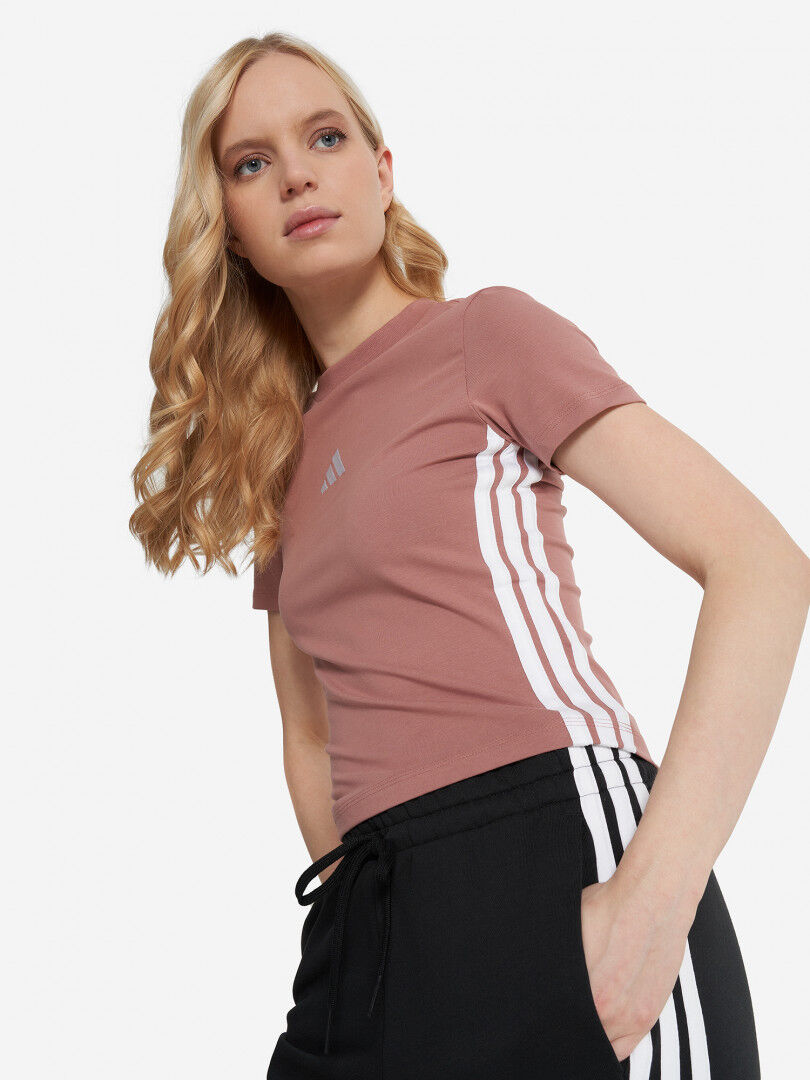 Футболка женская adidas, Коричневый JE1243A01-. фото 1
