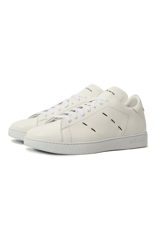 Кожаные кеды Kiton USSA068N01035 фото 1
