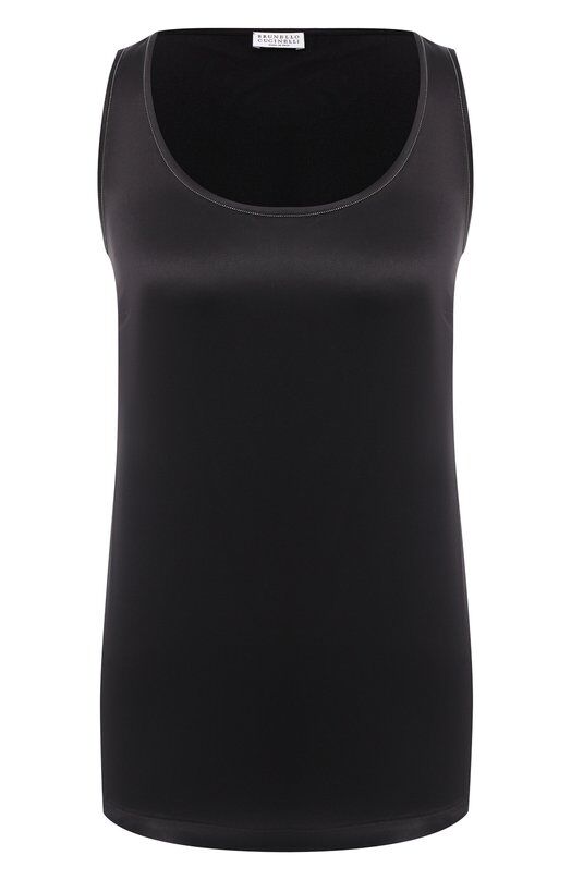 Шелковый топ Brunello Cucinelli MPC59DE330 фото 1