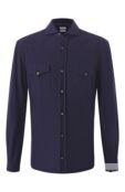Хлопковая рубашка Brunello Cucinelli ME854B2268 фото 1