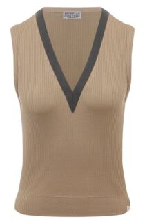 Хлопковый топ Brunello Cucinelli