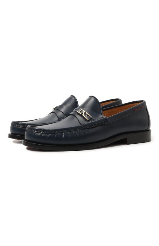 Кожаные лоферы Kiton USSA063N00986 фото 1