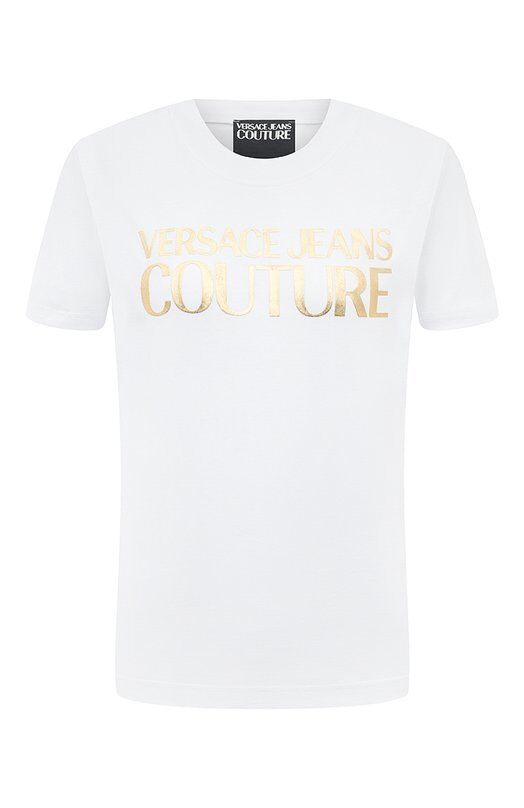 Хлопковая футболка Versace Jeans Couture 76HAHT04/CJ00T фото 1