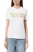 Хлопковая футболка Versace Jeans Couture 76HAHT04/CJ00T фото 3