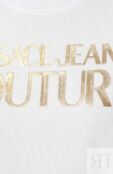 Хлопковая футболка Versace Jeans Couture 76HAHT04/CJ00T фото 5