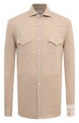 Рубашка изо льна и хлопка Brunello Cucinelli MW835B2289 фото 1