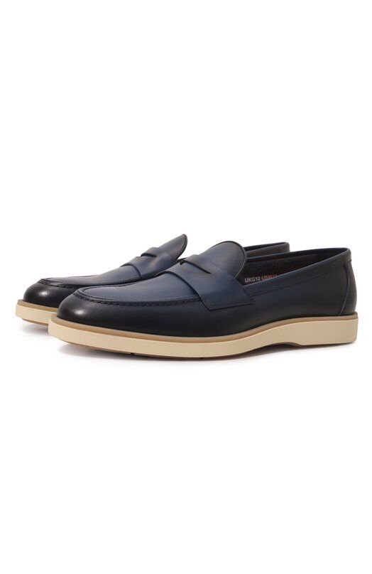 Кожаные пенни-лоферы Detroit Santoni MGDG18714TIFSSK7U46 фото 1