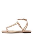 Кожаные сандалии Amari Jimmy Choo AMARI FLAT/AZM фото 4