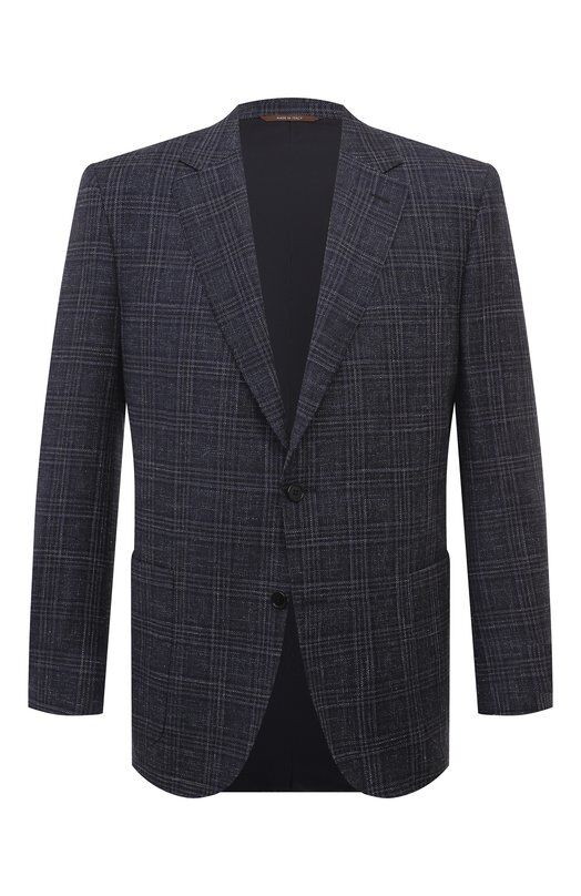 Пиджак из шерсти и хлопка Canali 11288/FC05154 фото 1