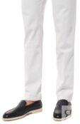 Кожаные лоферы Malibu Santoni MGAG18777TICSTZ9U59 фото 3