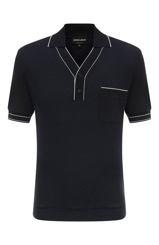 Поло из вискозы и шерсти Giorgio Armani 3DSF60/SJNLZ фото 1