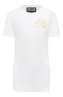Хлопковая футболка Versace Jeans Couture