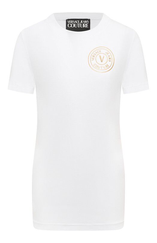 Хлопковая футболка Versace Jeans Couture 76HAHT02/CJ03T фото 1