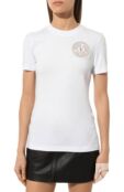 Хлопковая футболка Versace Jeans Couture 76HAHT02/CJ03T фото 3