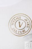 Хлопковая футболка Versace Jeans Couture 76HAHT02/CJ03T фото 5