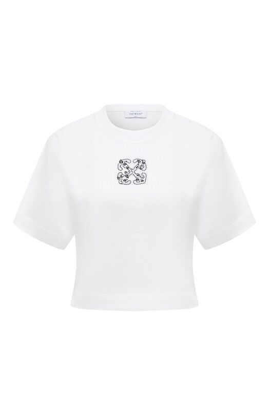 Хлопковая футболка Off-White 0WAA090S24JER005 фото 1
