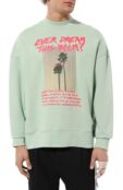 Хлопковый свитшот Palm Angels PMBA026S24FLE003 фото 3